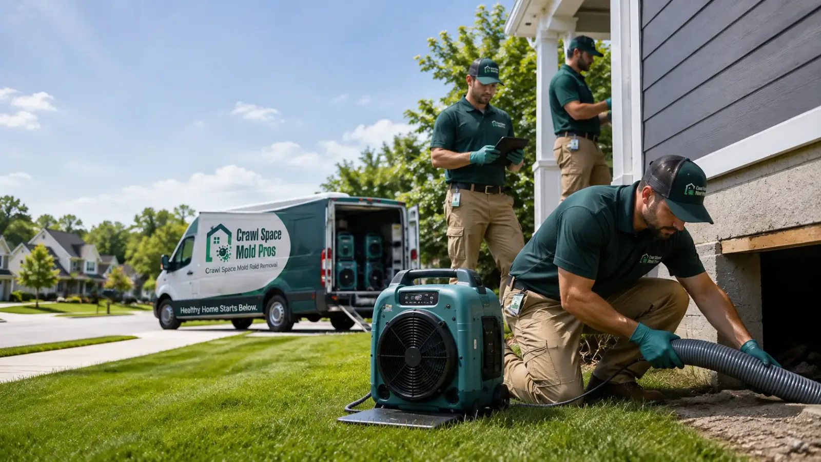Crawl Space Mold Removal in Lakeville, OH